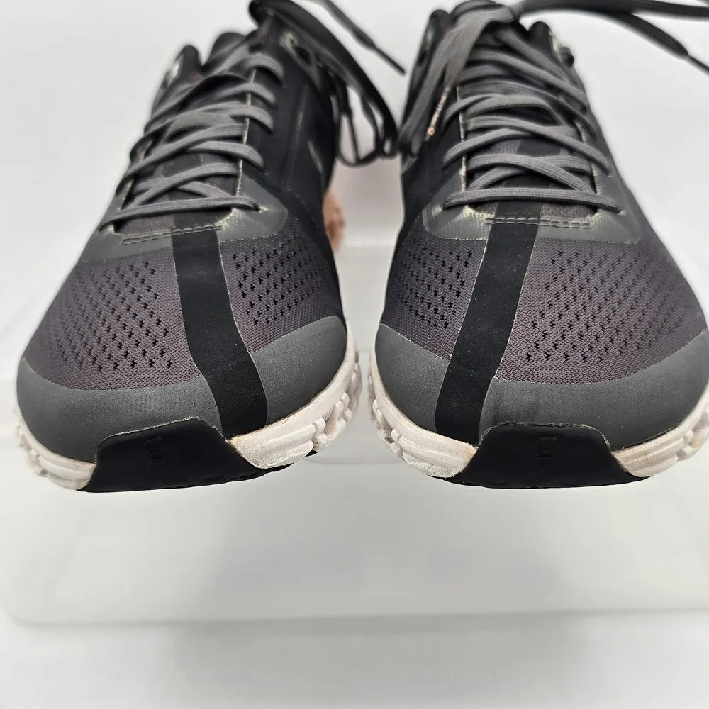 On Cloudflow Shoes Womens Size 10.5 Black Mesh Lace Up Running Sneakers CloudTec